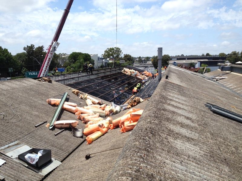 Asbestos Re Roof During Asbestos Re Roof During